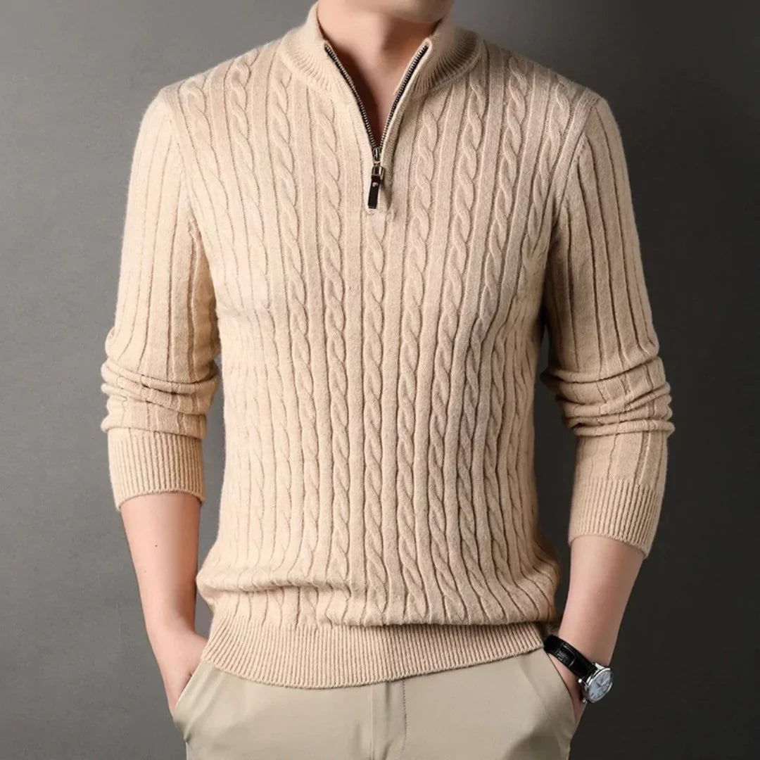 LUCA Knit Half-Zip Sweater