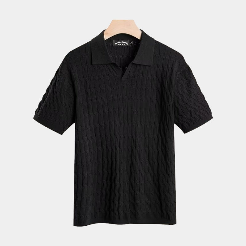 BEXLEY Cable Knit Polo