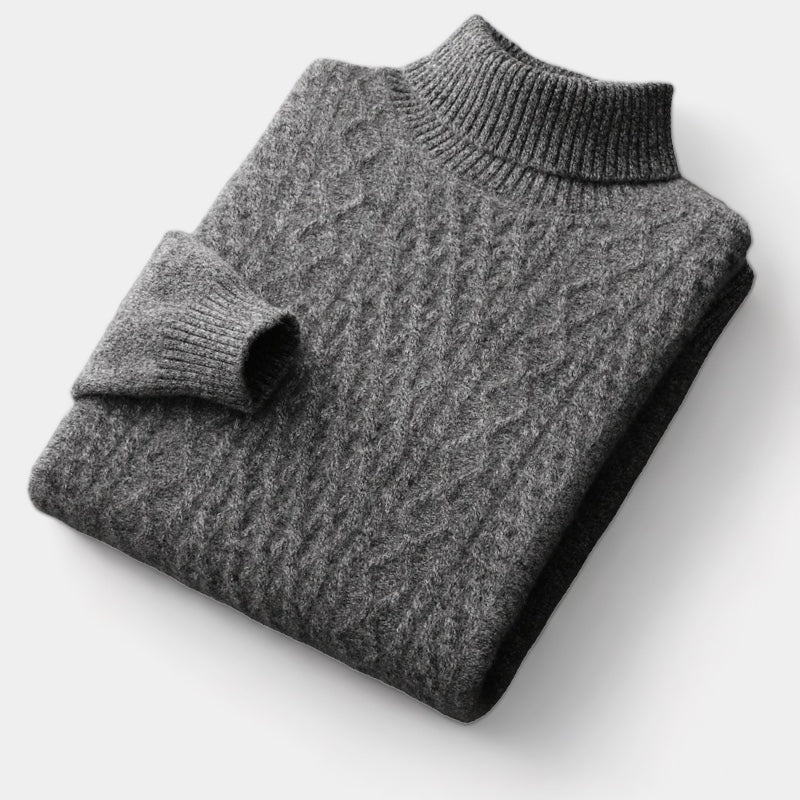 ASHBURY Merino Wool Turtleneck Sweater