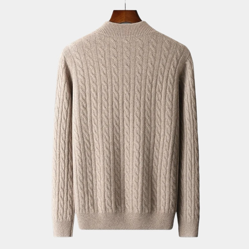 CHILTERN Merino Wool Quarter-Zip Sweater